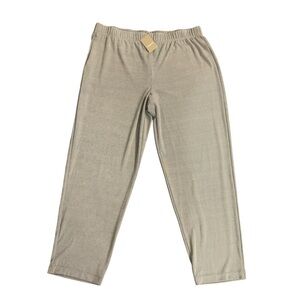 Chico’s NEW Travelers Essential Slim Pants Steel Cross Dye 2 Short Mature Office